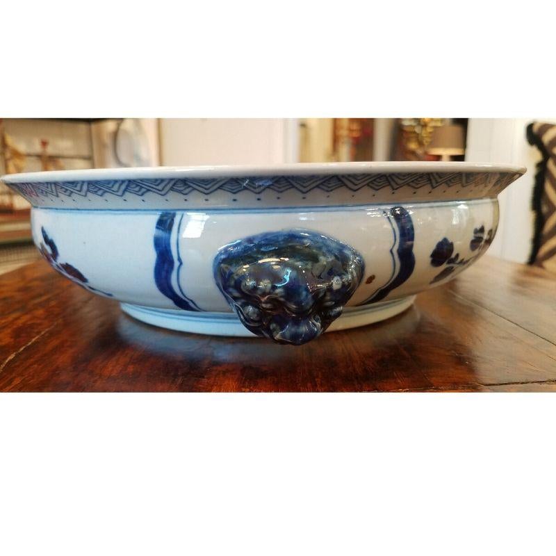 Vintage Blue & White Porcelain Bowl 