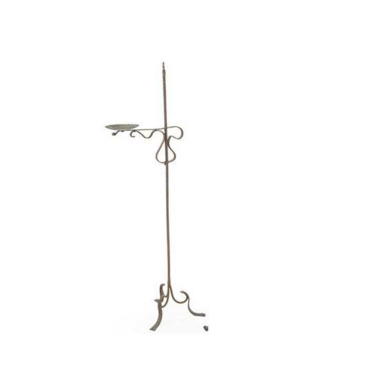 Antique wrought iron candle pricket