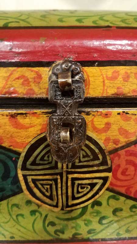 Hand Painted Tibetan Box Great Finds and Design Antiques Pewaukee